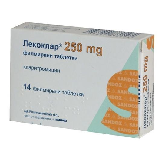Лекоклар таблетки 250 мг х 14 - Аптека Оптима
