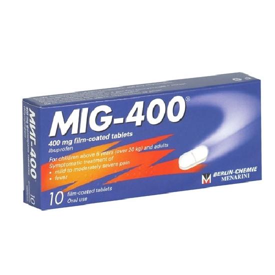 МИГ - 400 таблетки 400 МГ. Х 10 - Аптека Оптима