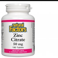NATURAL FACTORS-ЦИНК (цитрат)50 mg Х 180 табл.
