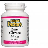 NATURAL FACTORS-ЦИНК (цитрат) 50 mg х 90 таблетки