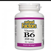 NATURAL FACTORS ВИТАМ.B6 250+ВИТ.С Х 90