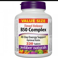 WEBBER NATURALS-ВИТАМИН В50 КОМПЛЕКС Х 220 ТАБЛ.