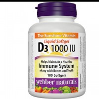 WEBBER NATURALS-ВИТАМИН D3 1000 IU x 180 софт.капс