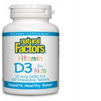 NATURAL FACTORS - ВИТАМИН D3 ЗА ДЕЦА 400 IU X 100