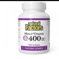 NATURAL FACTORS- ВИТАМИН E 400 IU х 180 софт.капс.